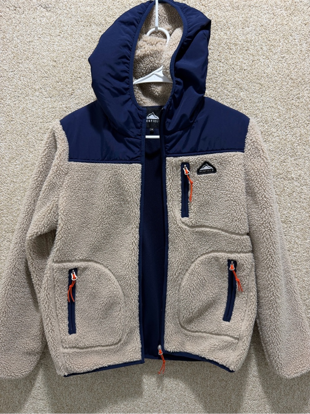 Penfield hooded fleece jacket Carson x Backcountry gorpcore cozy fall winter M